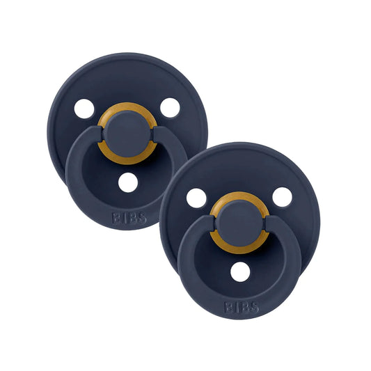 BIBS Dummies Size 2 Twin Pack Deep Space