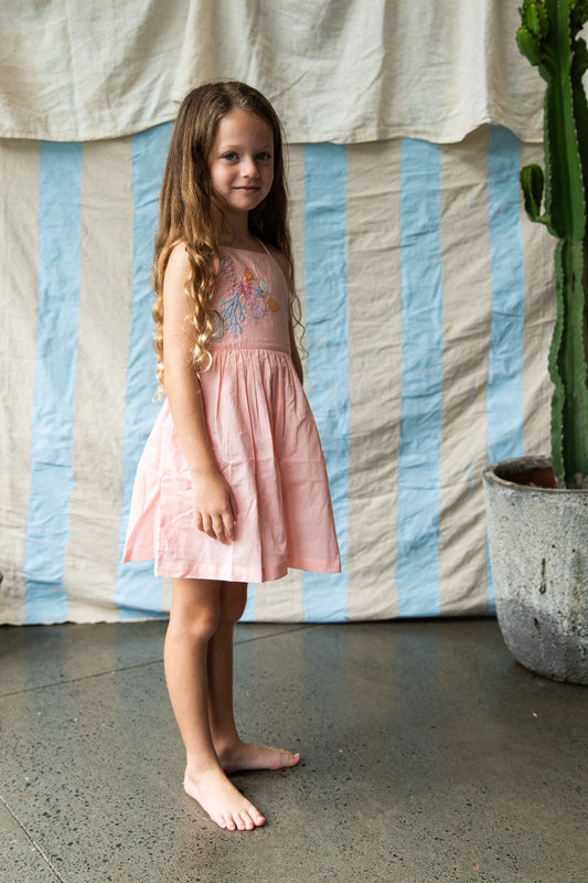 Pearson & Pearson Everly Dress Pink Coral