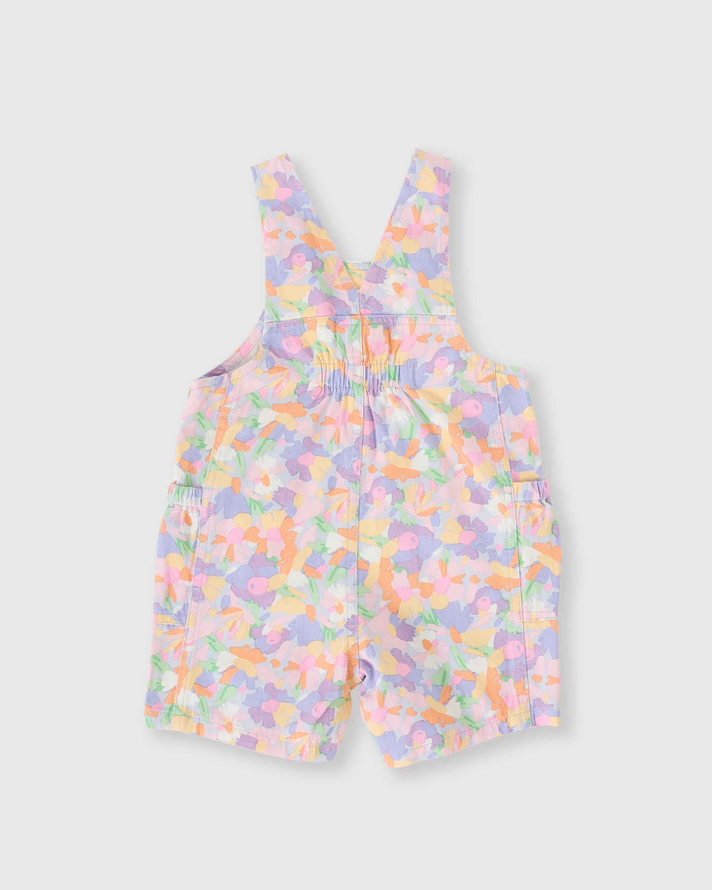 Goldie + Ace Pastel Bouquet James Pocket Overalls Lilac Multi