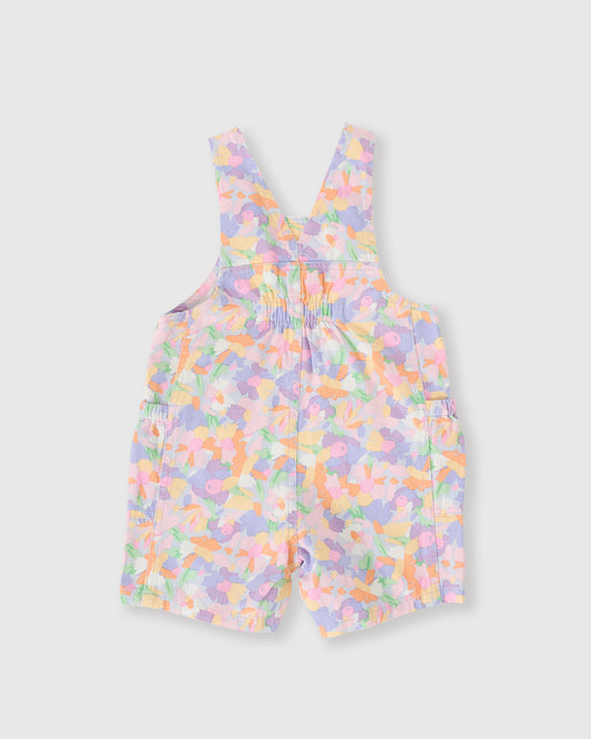 Goldie + Ace Pastel Bouquet James Pocket Overalls Lilac Multi