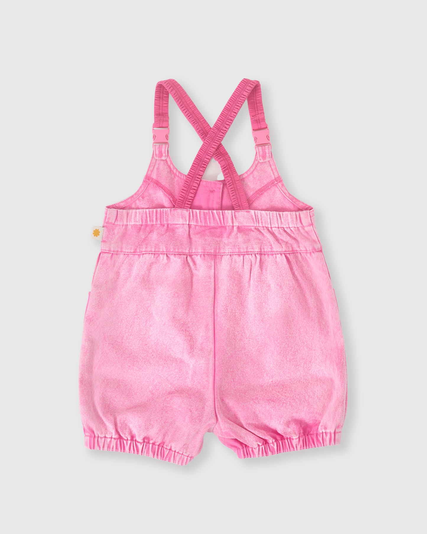 Goldie + Ace Cindy Denim Bubble Overalls Pink Lemonade