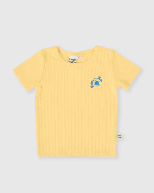 Goldie + Ace Kai Rib Shirt Lemon