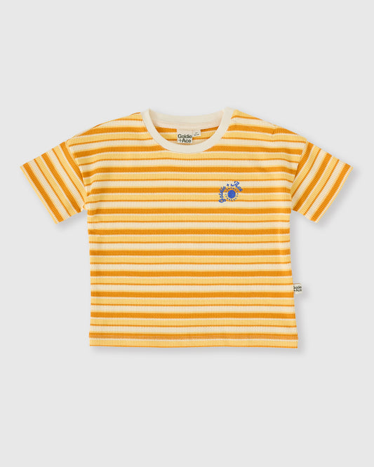 Goldie + Ace Sunshine Stripe T-Shirt Lemon / Golden