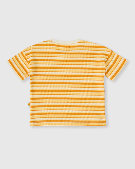 Goldie + Ace Sunshine Stripe T-Shirt Lemon / Golden