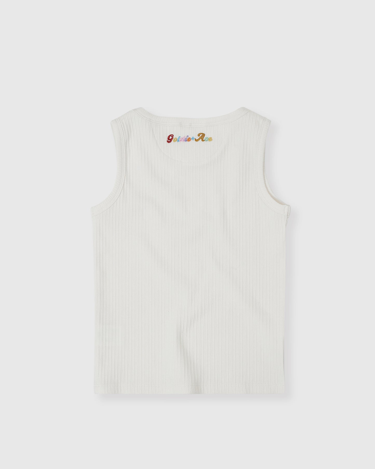 Goldie + Ace Rib Tank White