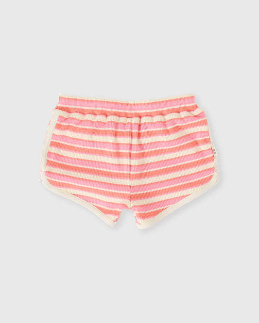 Goldie + Ace Watermelon Stripe Shorts Pink / Peach