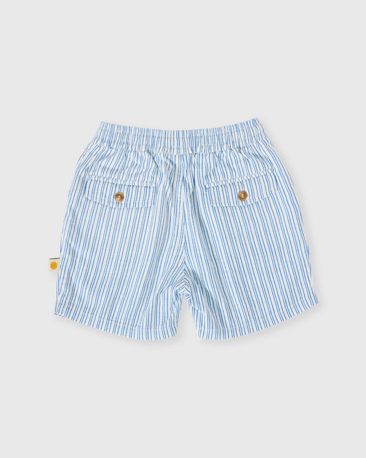 Goldie + Ace Sailor Stripe Noah Shorts Ocean / Ivory