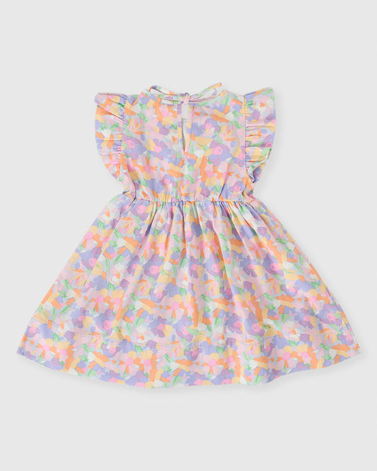 Goldie + Ace Pastel Bouquet Lyla Dress Lilac Multi