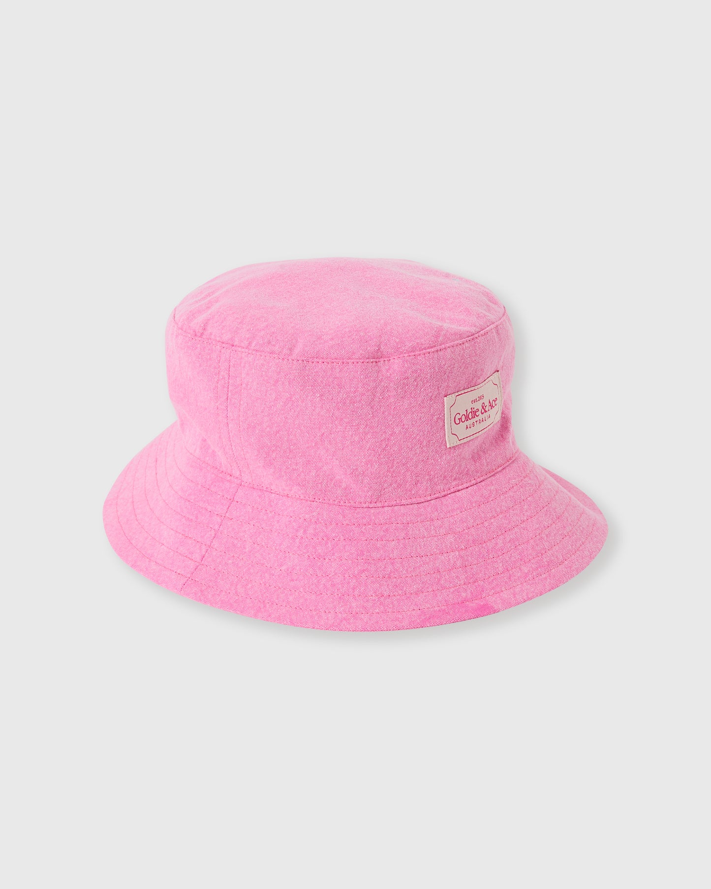 Goldie + Ace Denim Bucket Hat Pink Lemonade