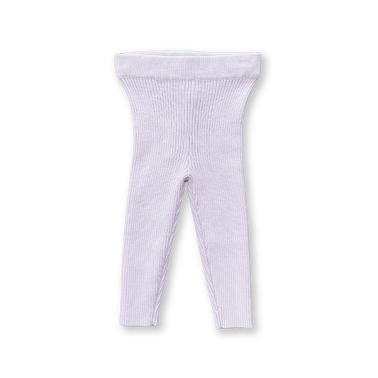 Organic Ribbed Essential Leggings Lilic Ice