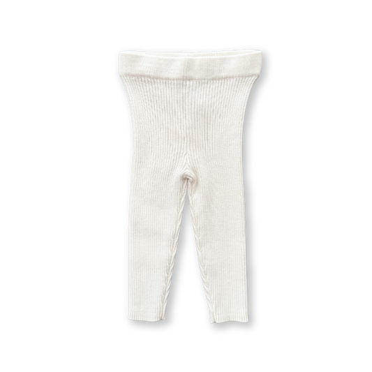 Organic Ribbed Essential Leggings Raw
