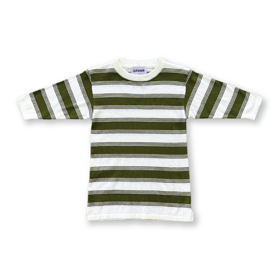 Grown Organic Seven Stripe Dress Herb