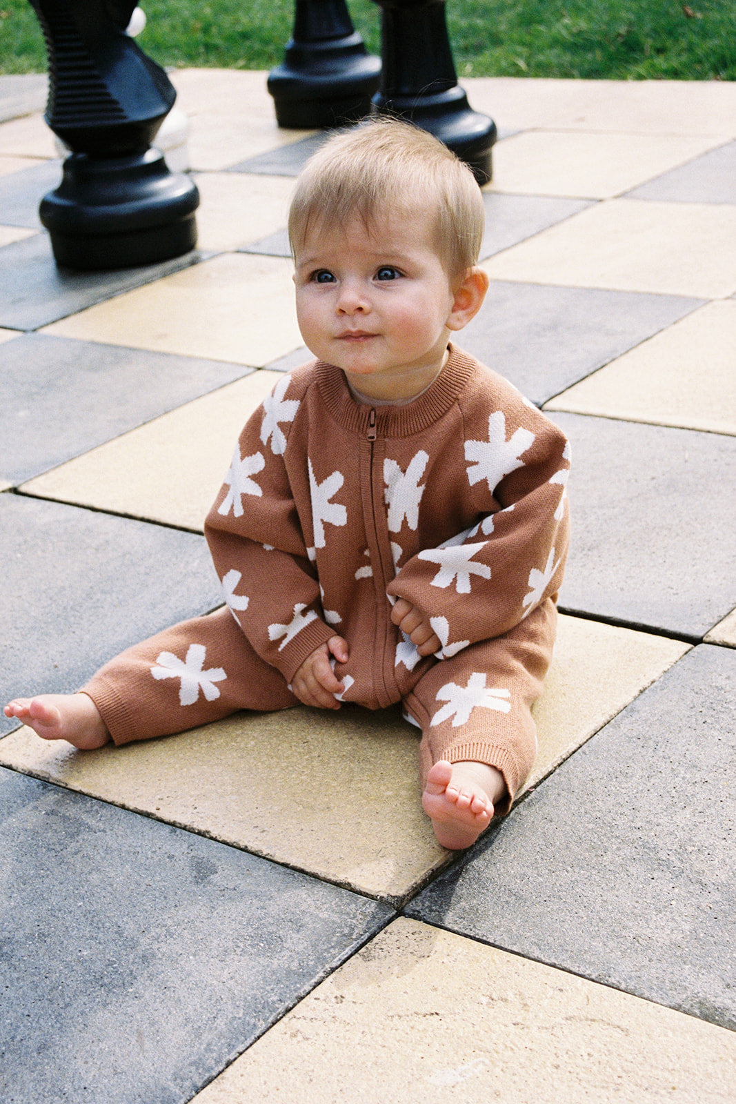 Grown Organic Starlight Knit Zip Starsuit