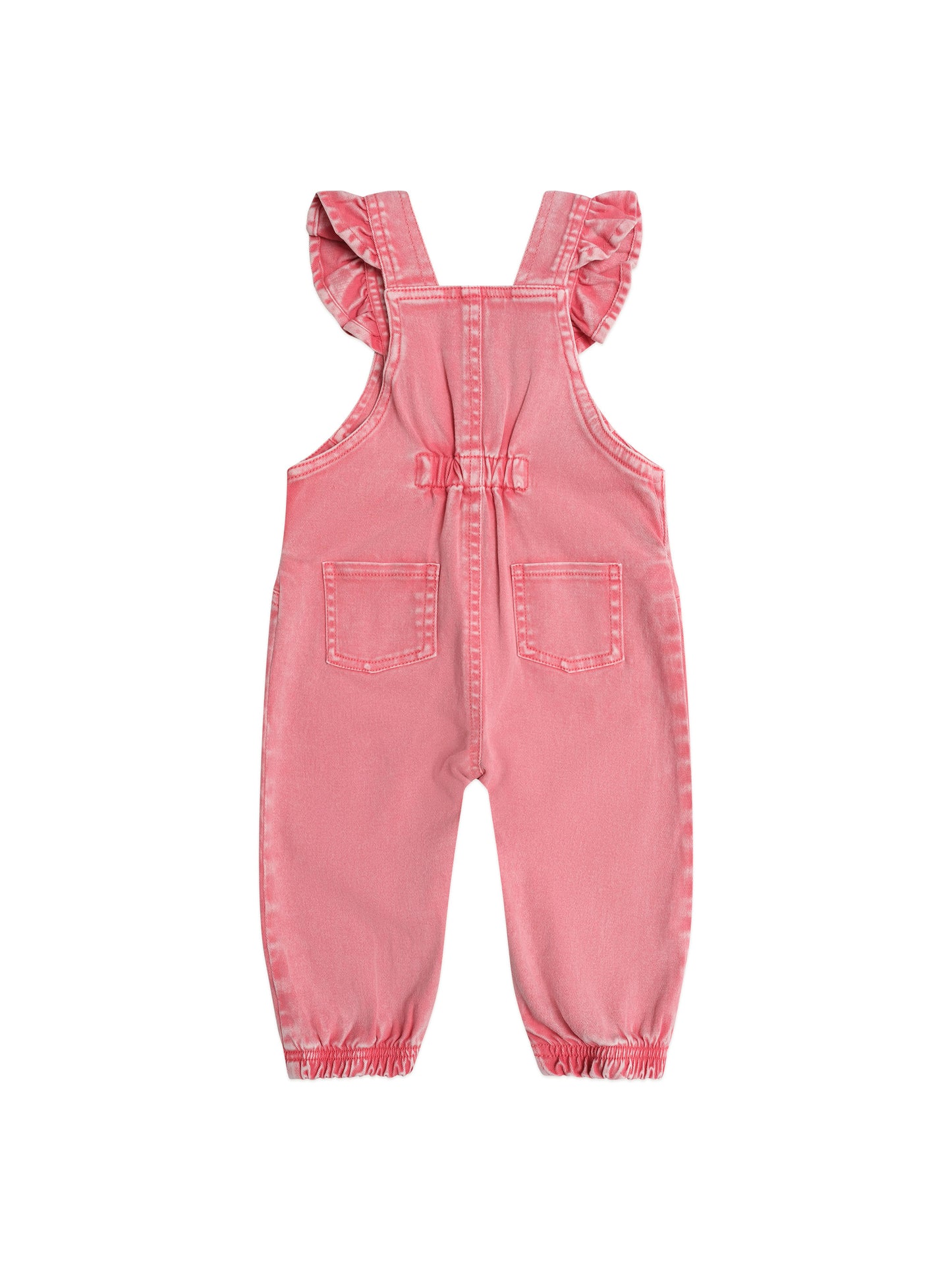 Huxbaby Cherry Heart Vintage Overalls Apricot