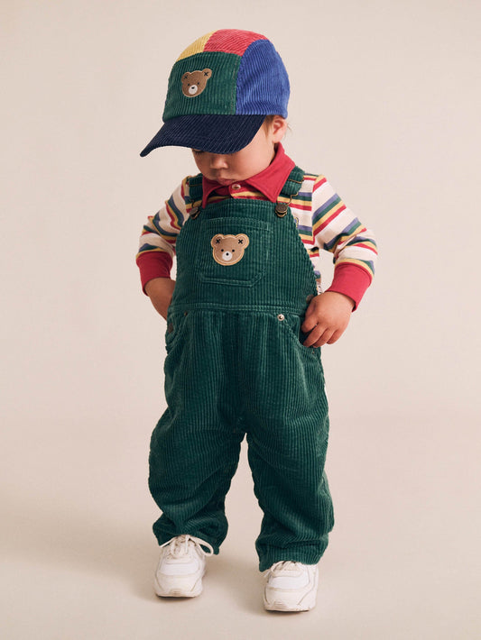 Huxbaby Classic Cord Overalls Forest