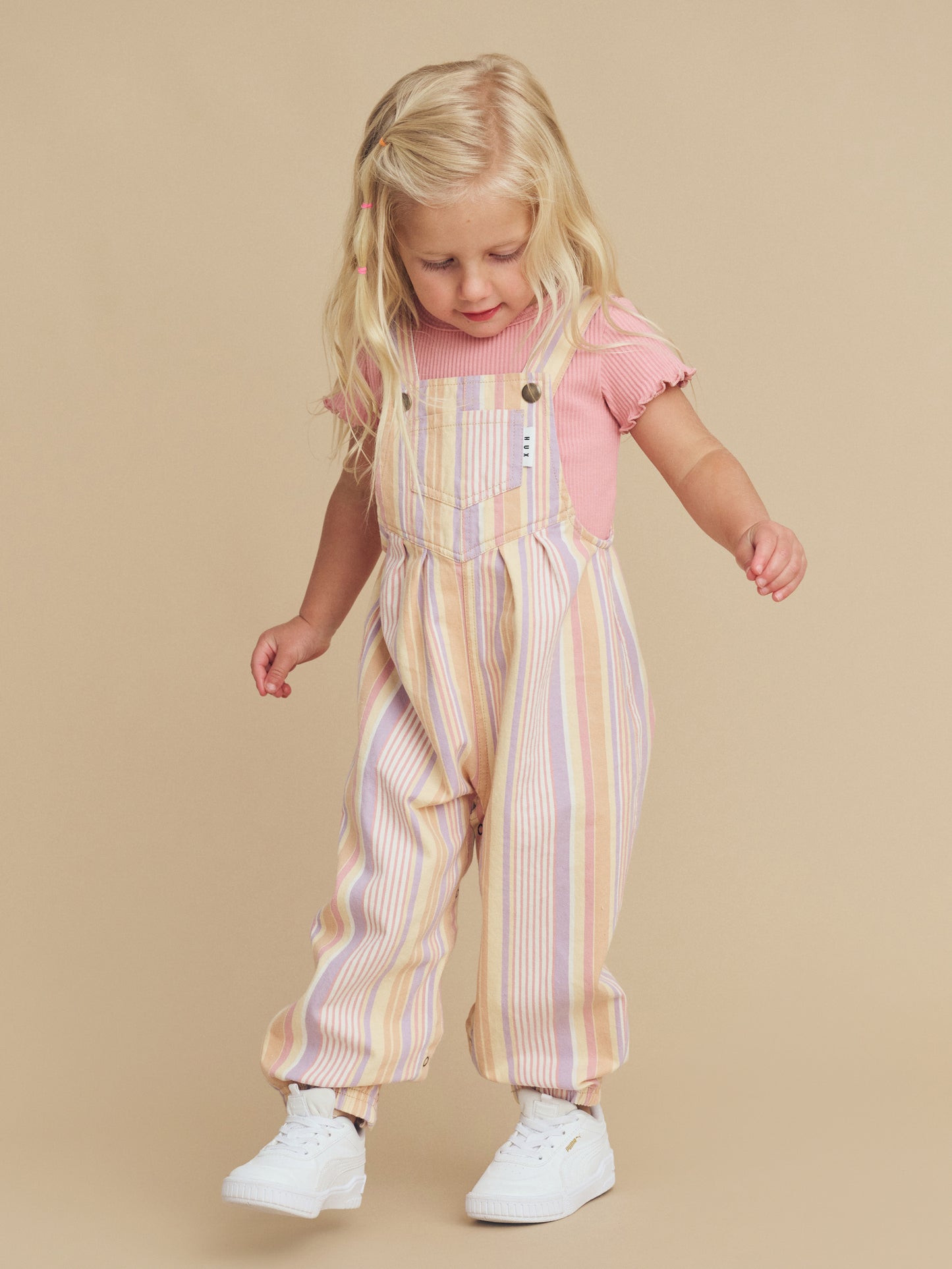 Huxbaby Vintage Stripe Overalls