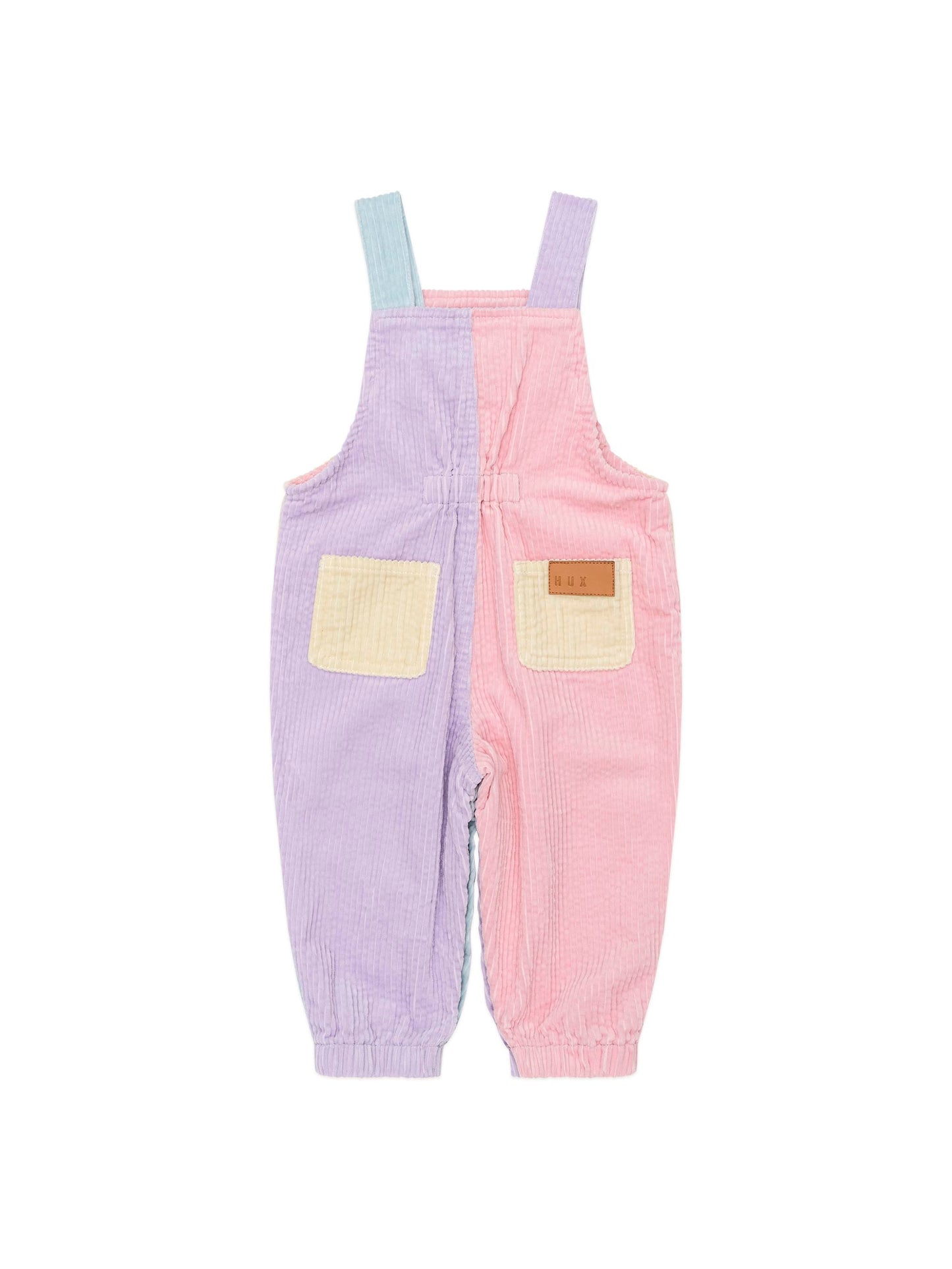 Huxbaby Colourblock Overalls Blush Multi