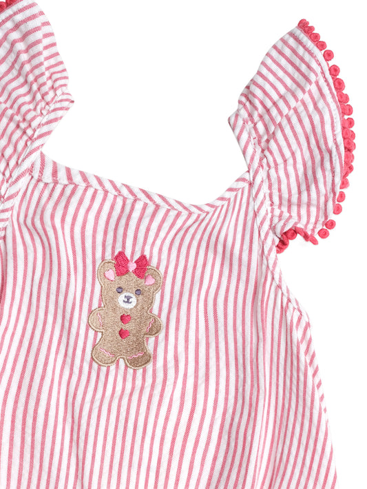 Huxbaby Gingerbread Frill Playsuit
