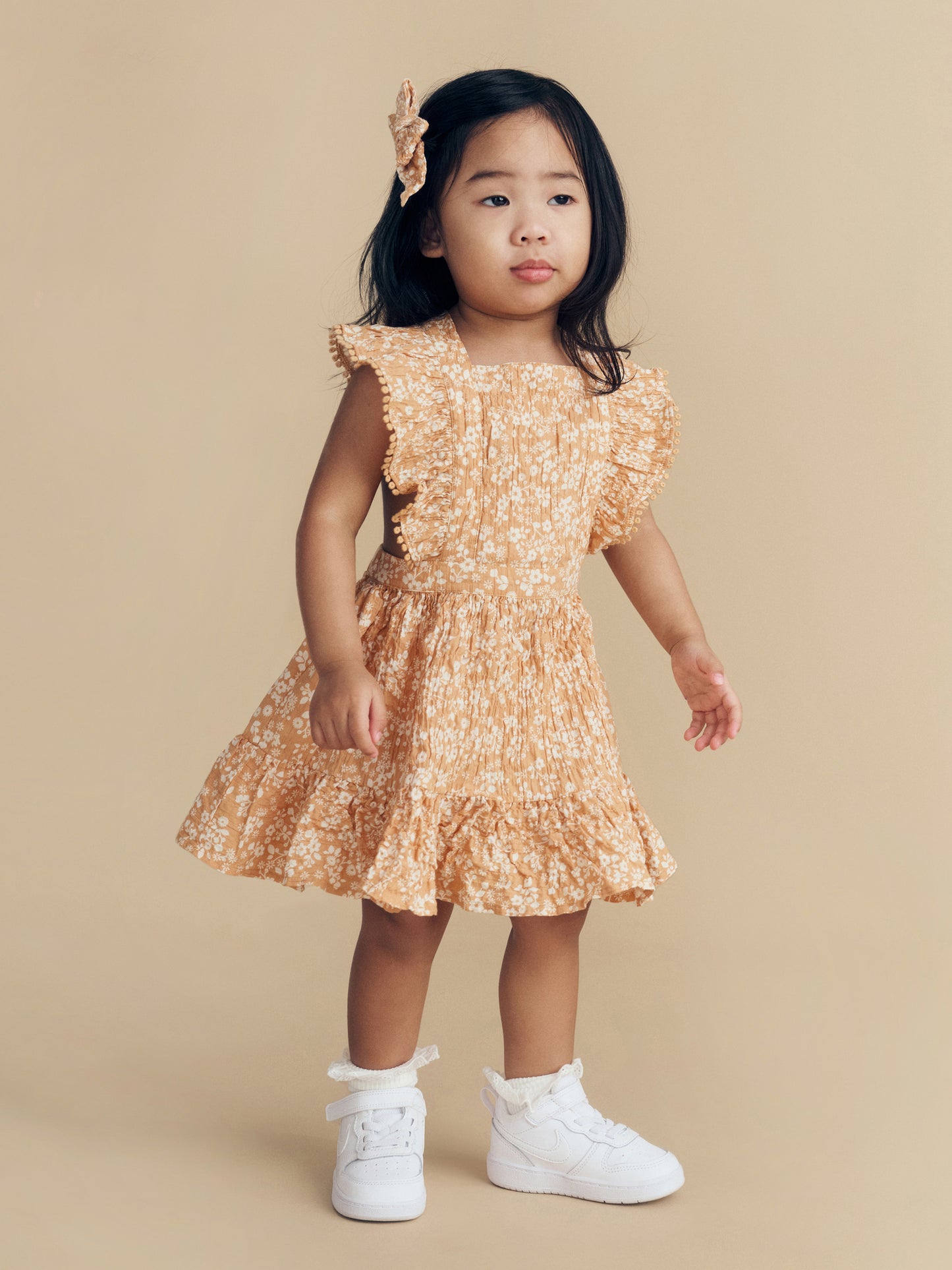 Huxbaby Floral Dress Warm Glow