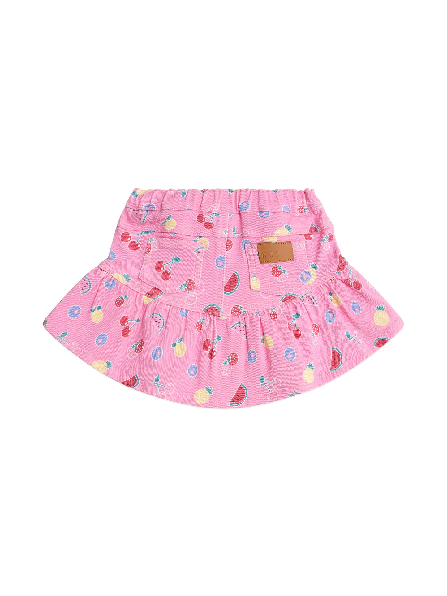 Huxbaby Pink Fruit Emoji Frilly Skirt Begonia PInk