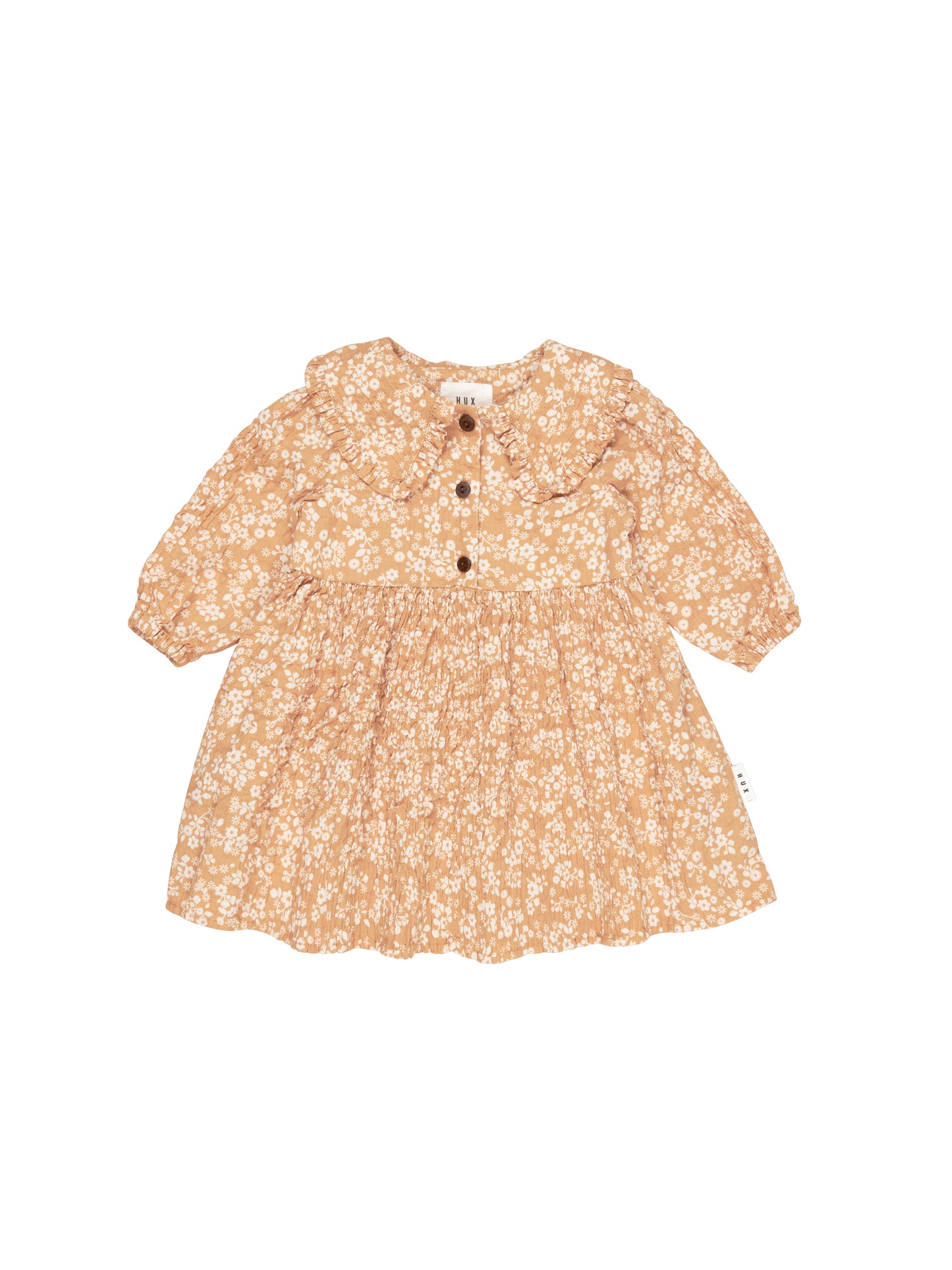 Huxbaby Collar Dress Warm Glow