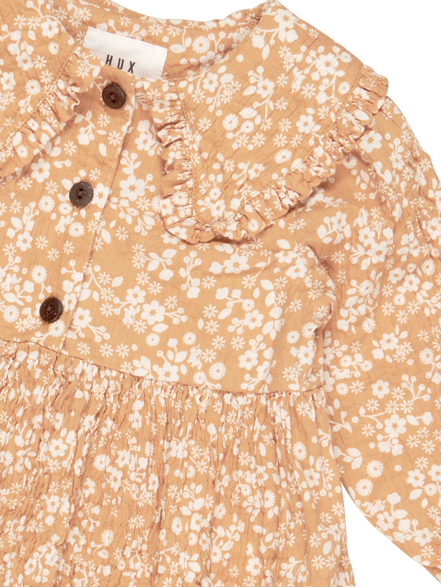 Huxbaby Collar Dress Warm Glow