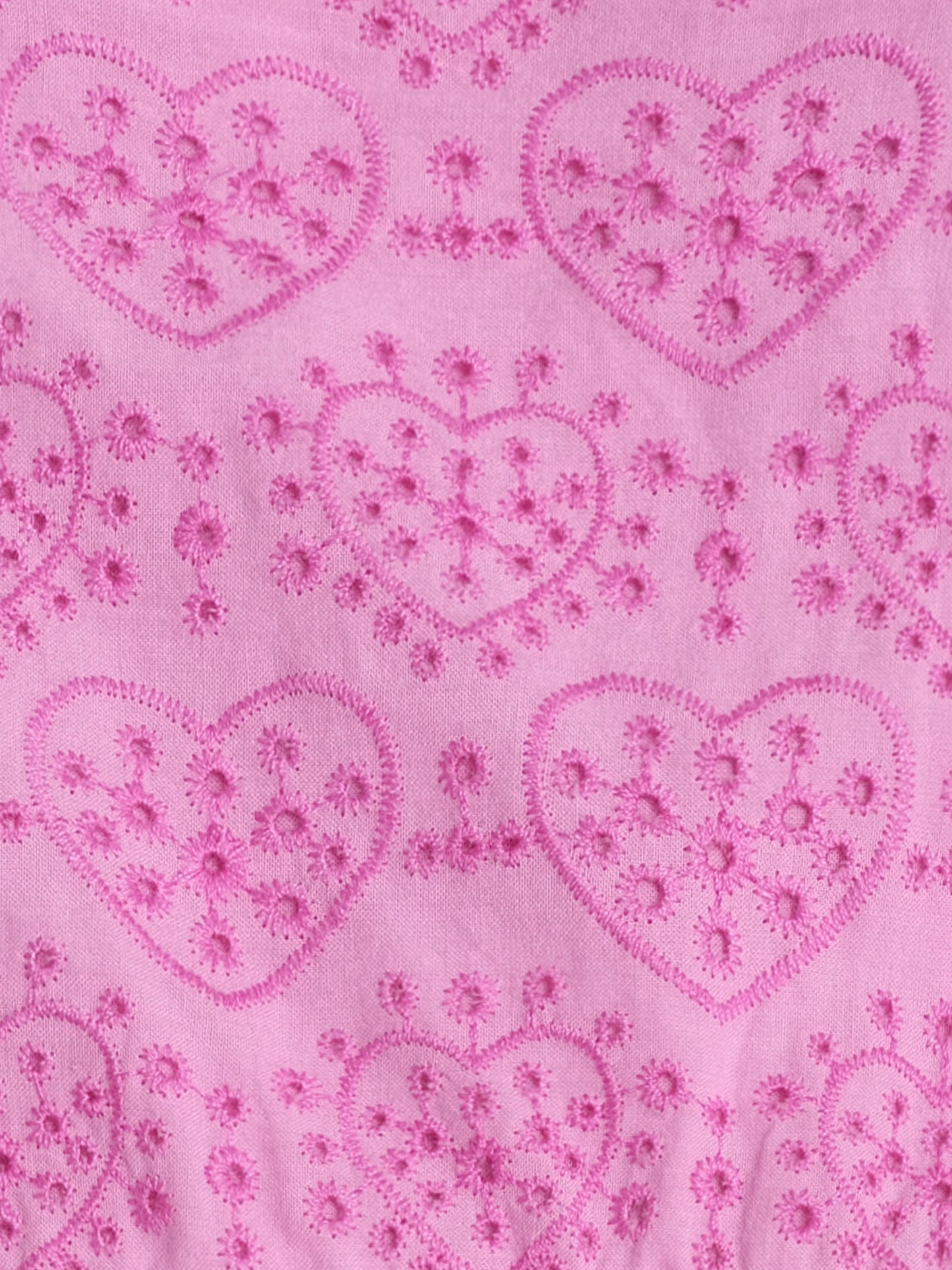 Huxbaby Frilly Broderie Pinafore Dress Magenta
