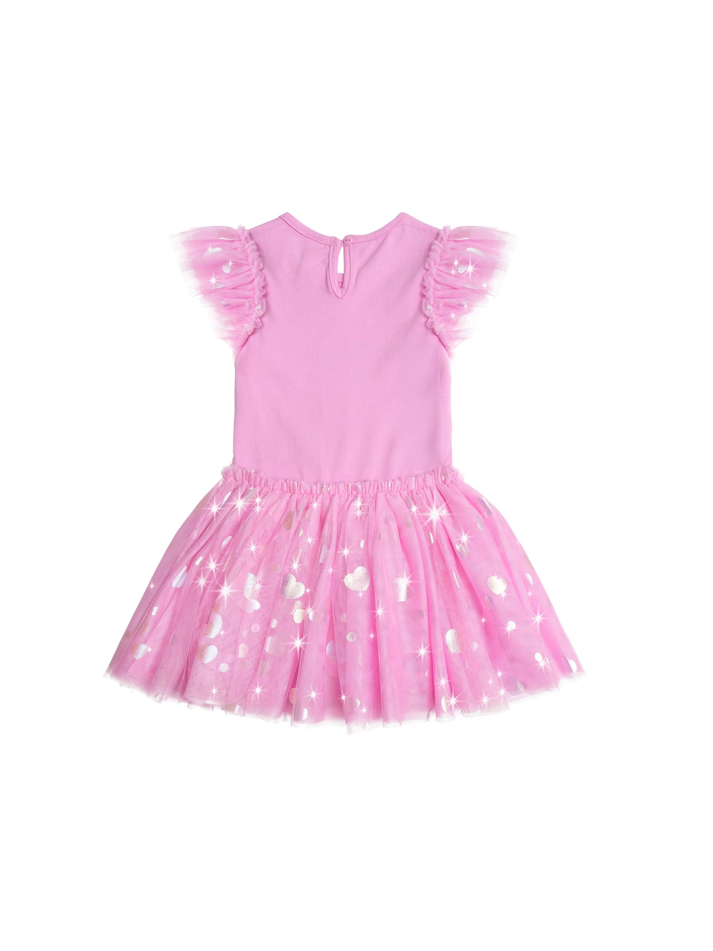 Huxbaby Party Hearts Tulle Dress Magenta