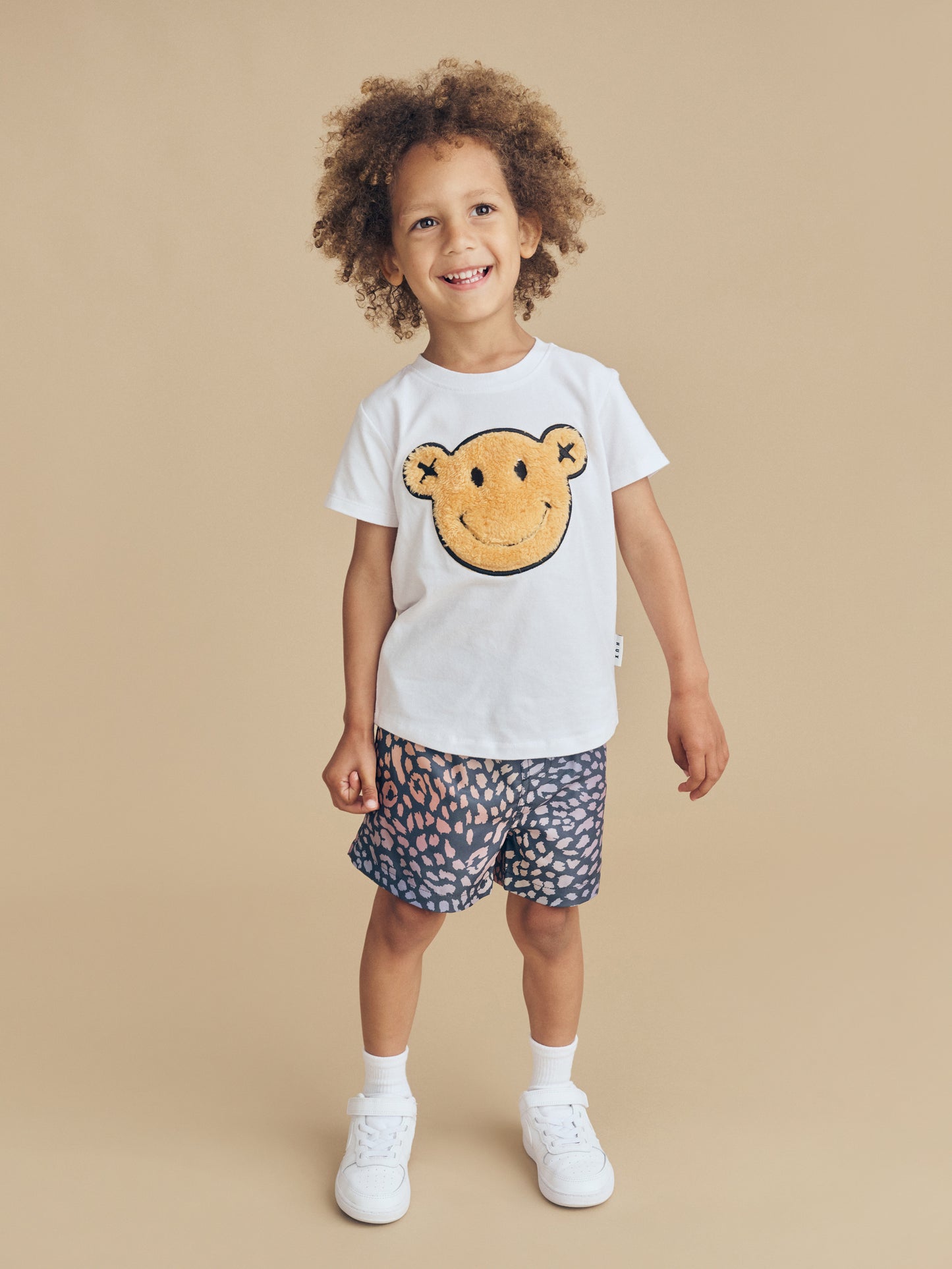 Huxbaby Smile Bear Tee White