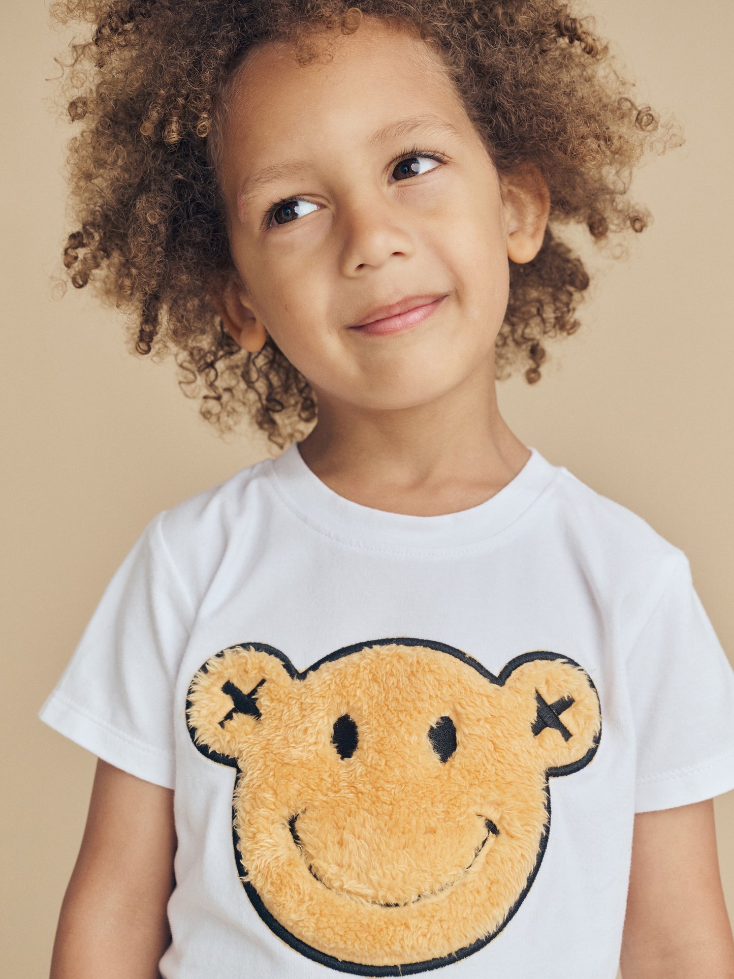Huxbaby Smile Bear Tee White