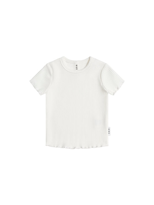 Huxbaby Rib Tee Almond Milk