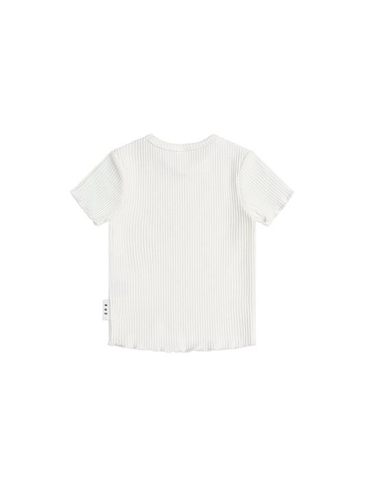 Huxbaby Rib Tee Almond Milk