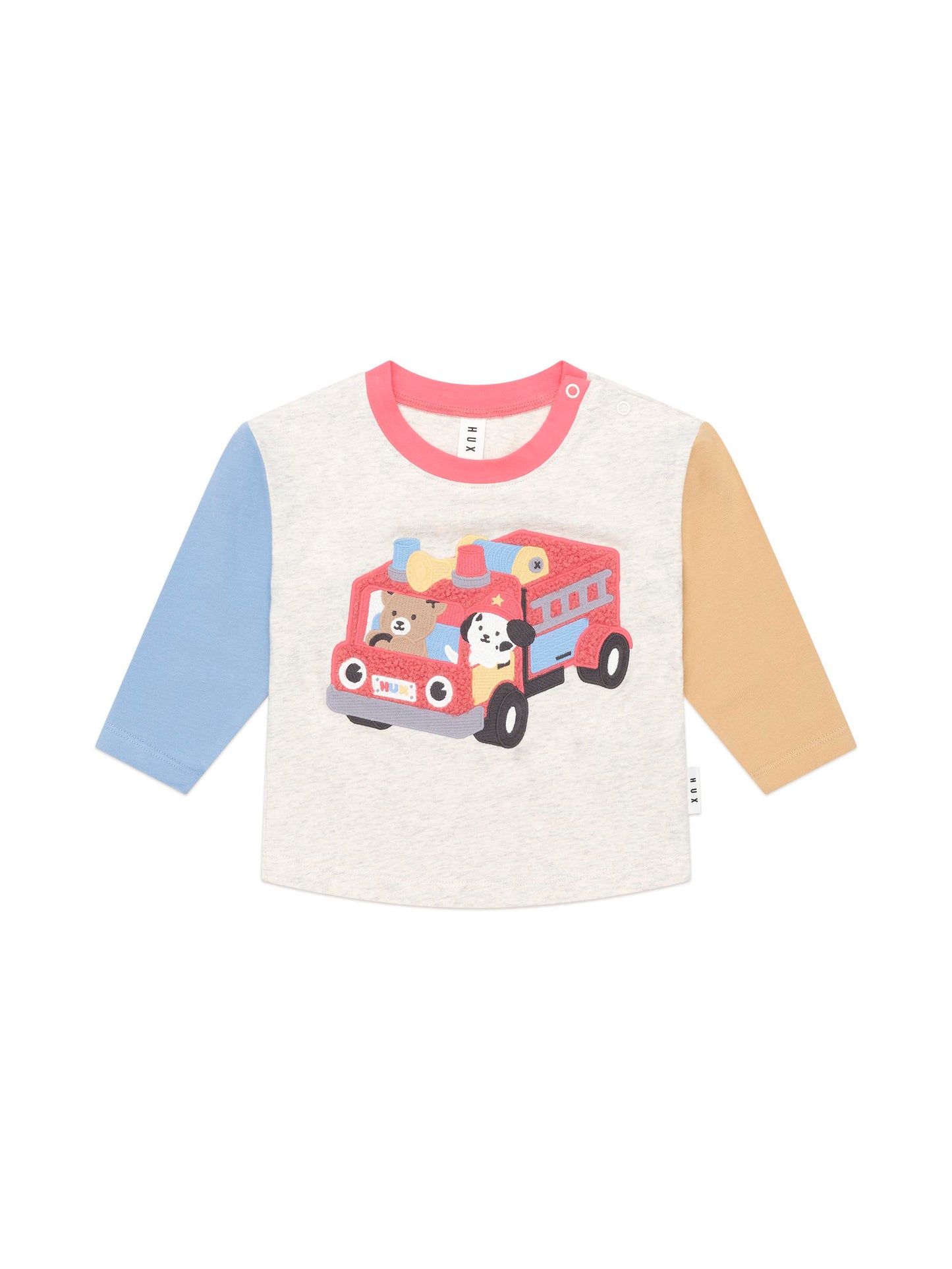 Huxbaby Fire Truck Hux Top Almond Marle