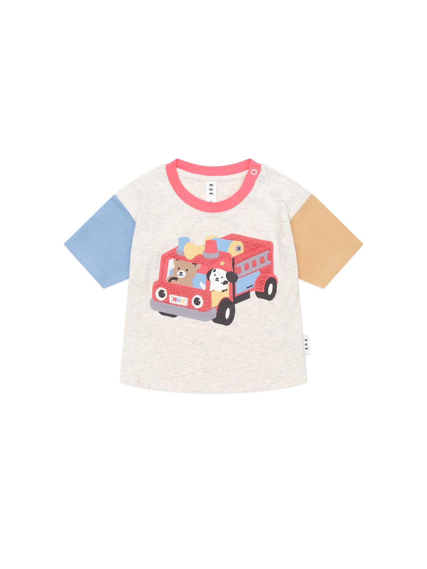 Huxbaby Fire Truck Hux T-Shirt Almond Marle