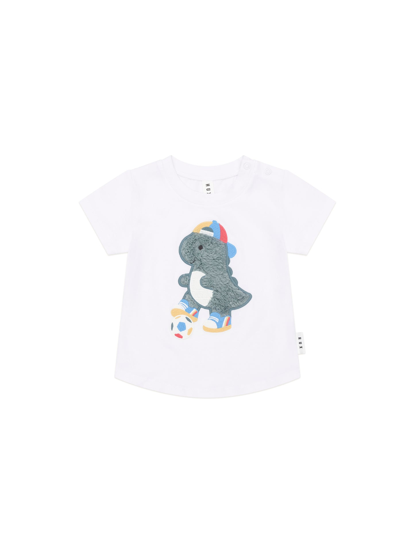 Huxbaby Soccersaurus T-Shirt White