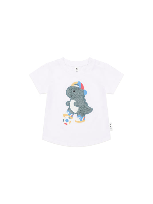 Huxbaby Soccersaurus T-Shirt White