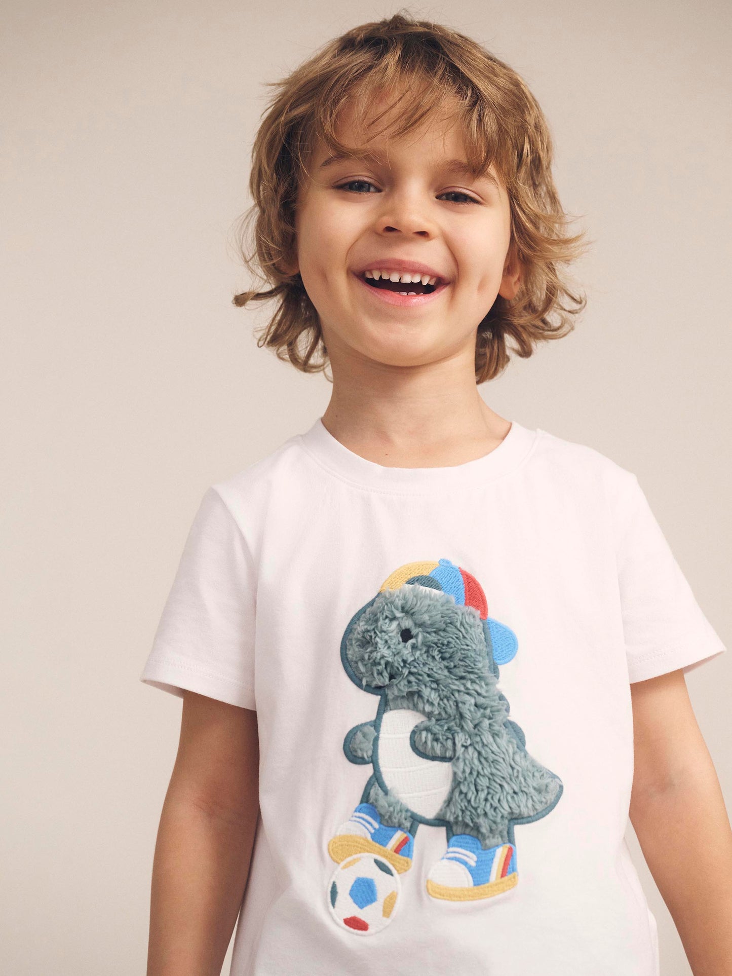 Huxbaby Soccersaurus T-Shirt White