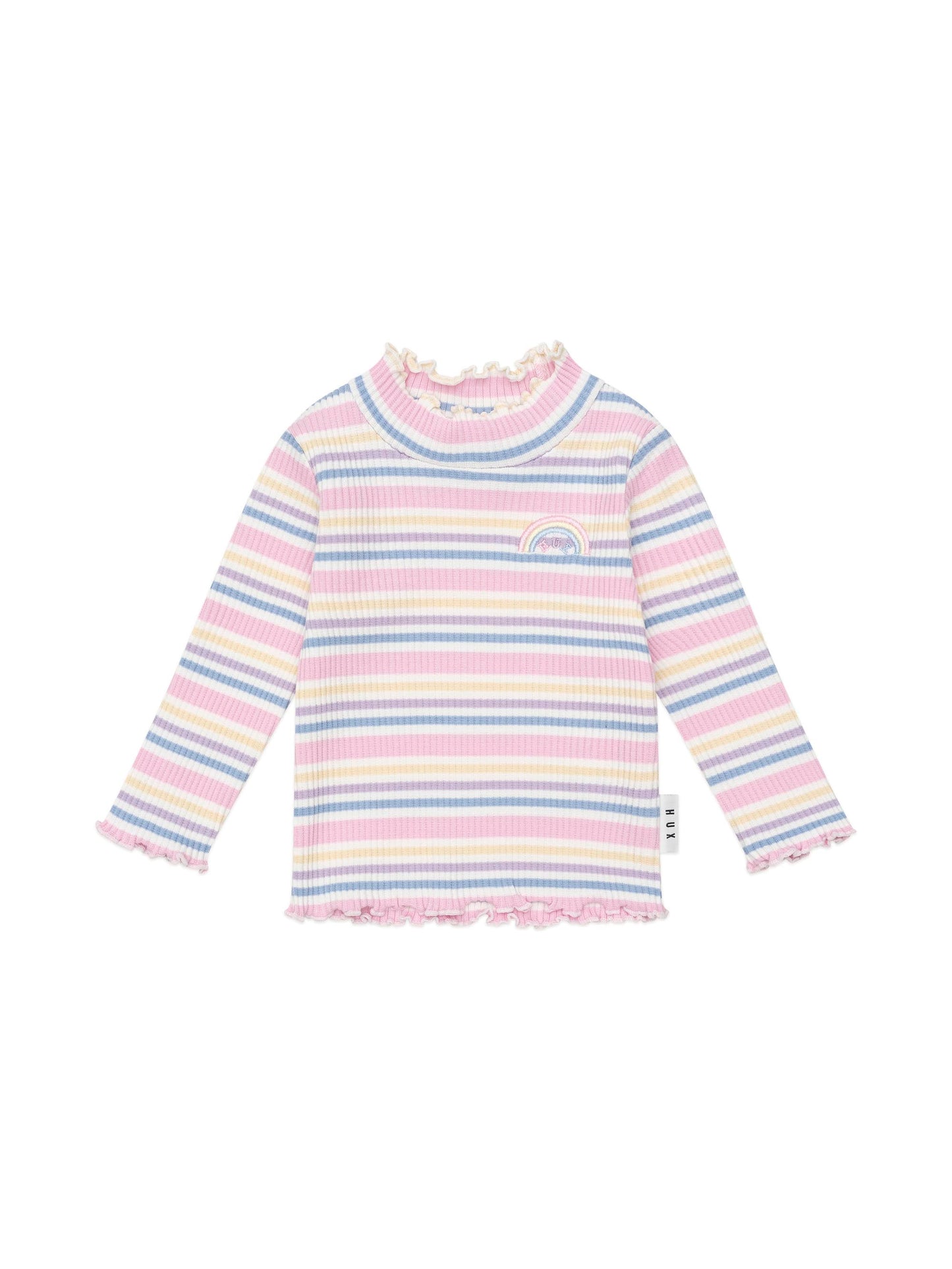 Huxbaby Rainbow Stripe Rib Skivvy