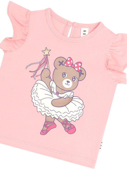 Huxbaby Ballerina Huxette Frill Tee Vintage Pink