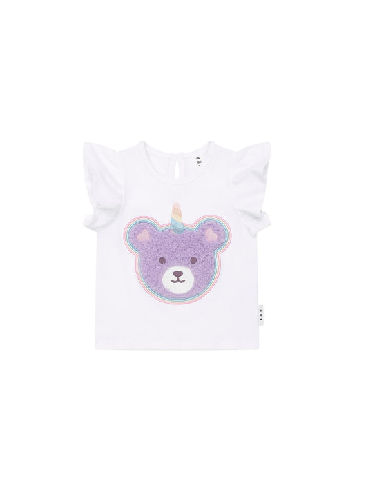 Huxbaby Unicorn Hux Frill T-Shirt White