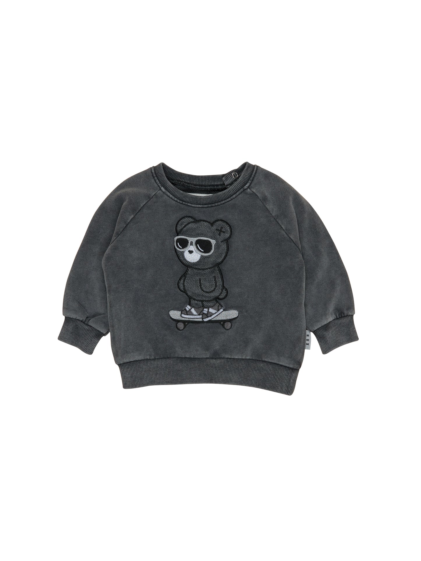 Huxbaby Skater Bear Jumper Vintage Black