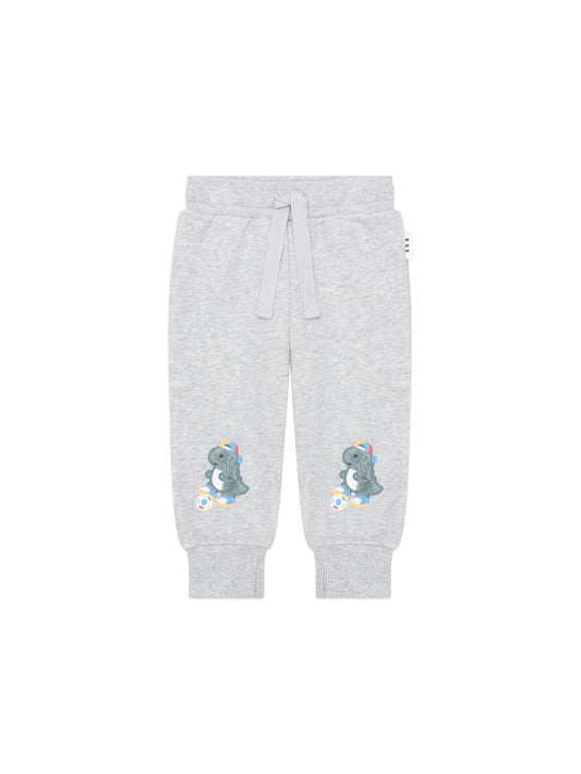 Huxbaby Soccersaurus Sweatpant Grey Marle