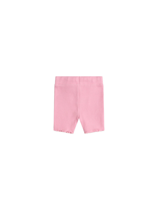Huxbaby Pink Rib Bike Shortie Strawberry