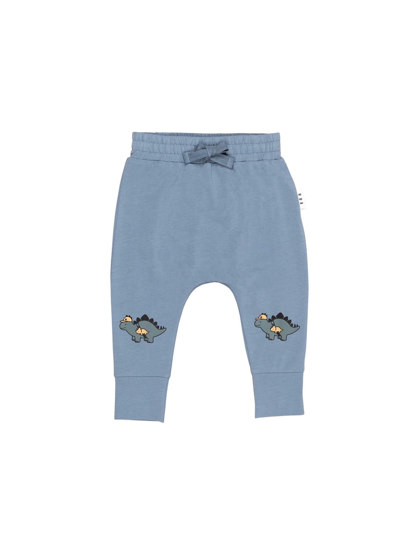 Huxbaby Adventure Dino Drop Crotch Pant Dino Blue