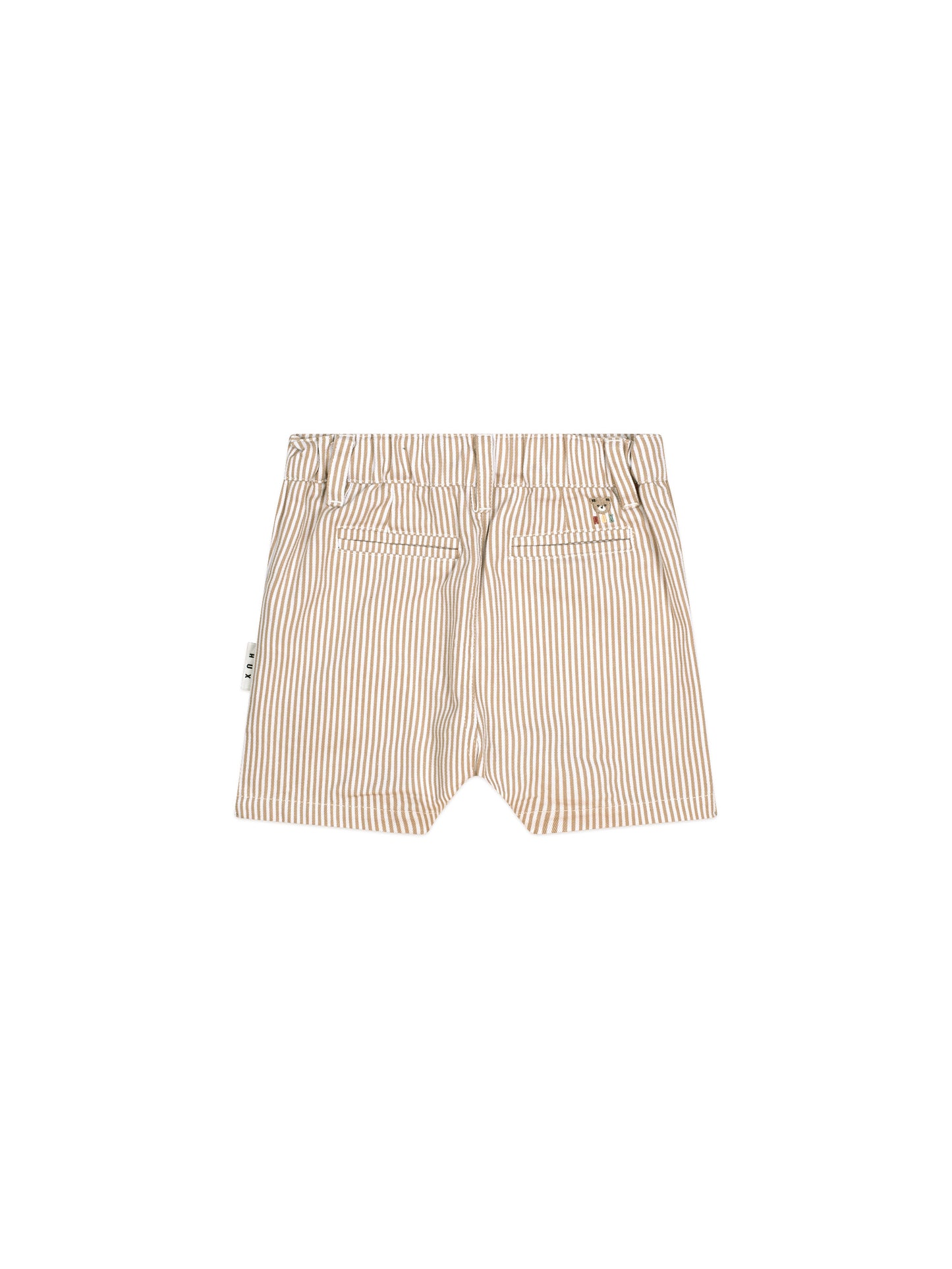 Huxbaby Sandbox Stripe Chino Shorts Sand / Almond Milk