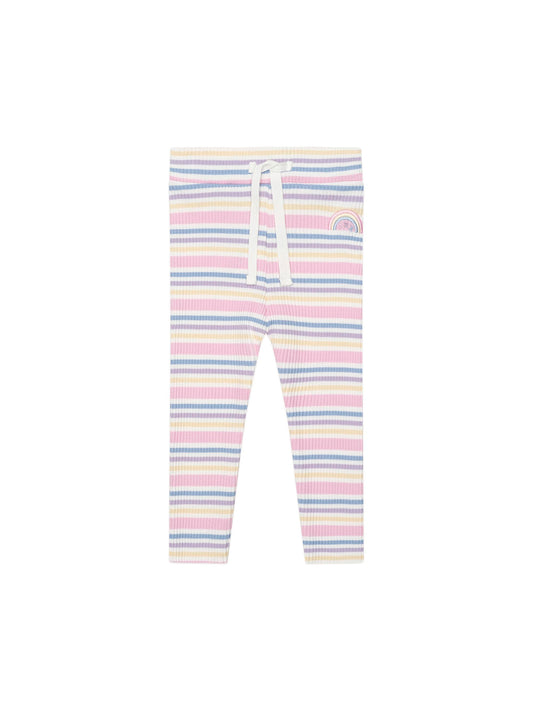 Huxbaby Rainbow Stripe Rib Legging