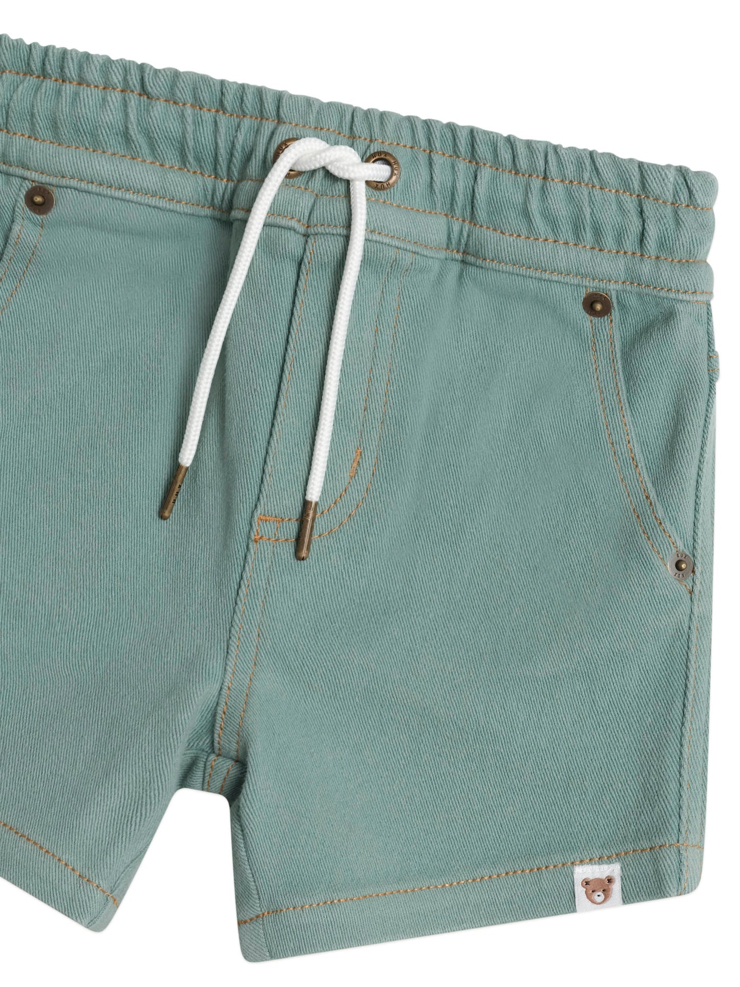 Huxbaby Denim Huxbear Shorts Granite Green