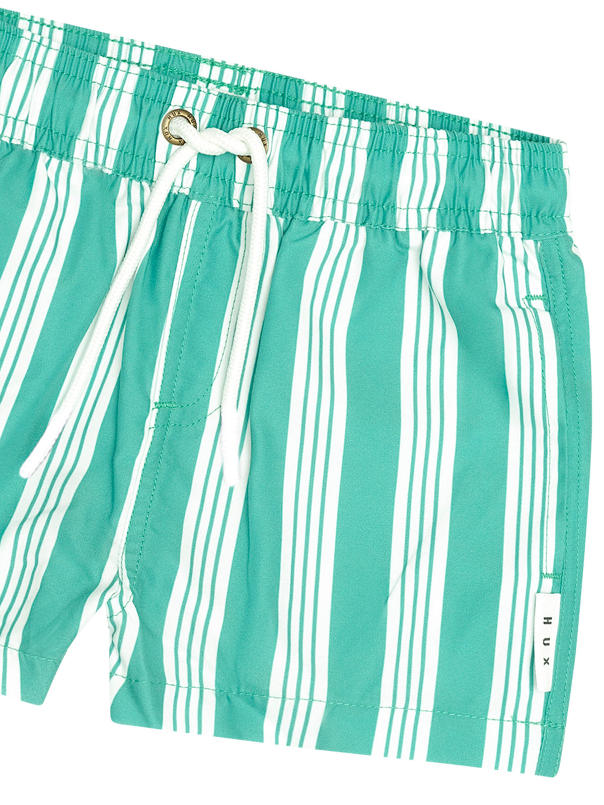 Huxbaby Vintage Green Stripe Boardshort
