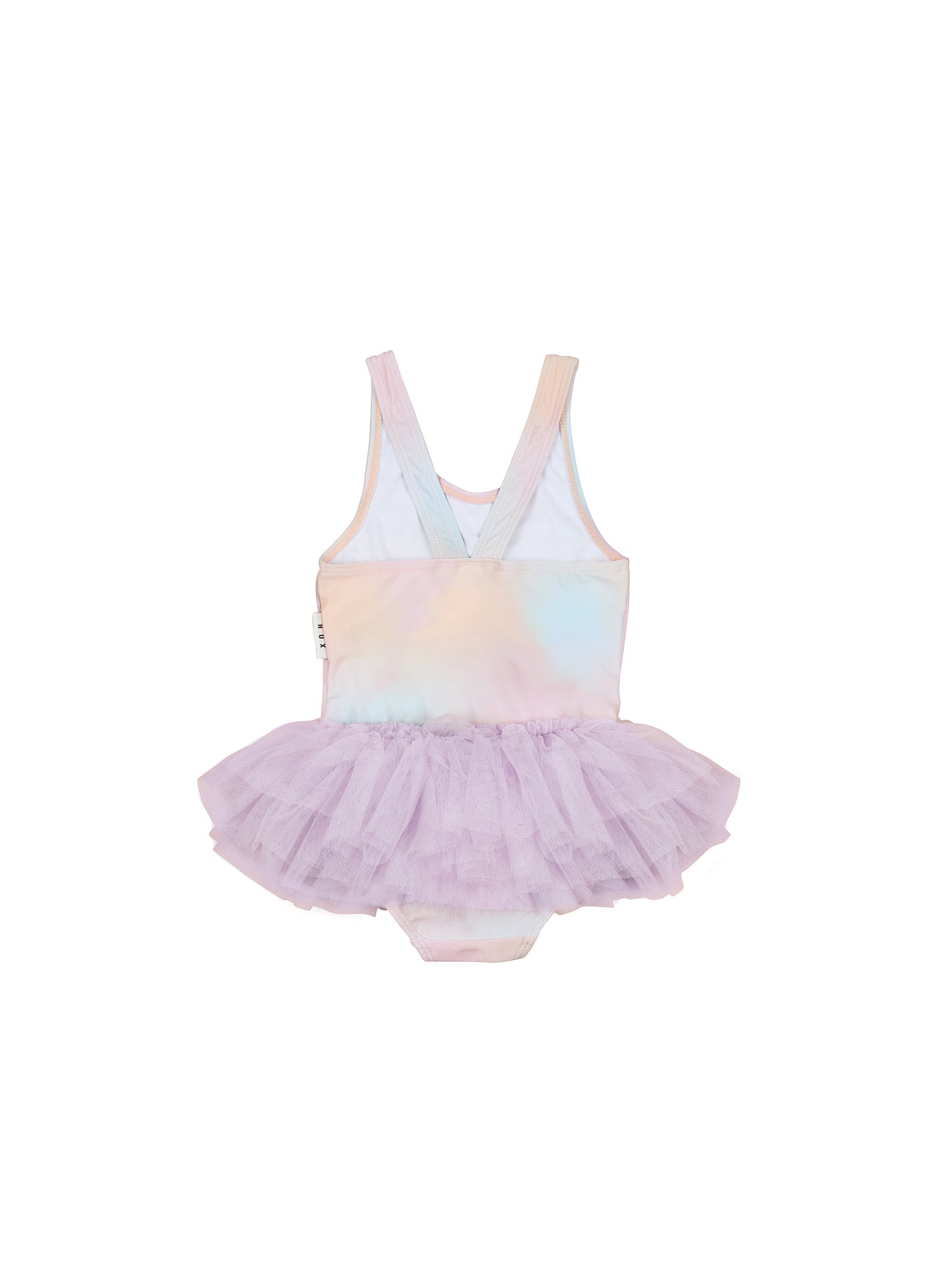Huxbaby Rainbow Swirl Glittercorn Ballet Swimsuit