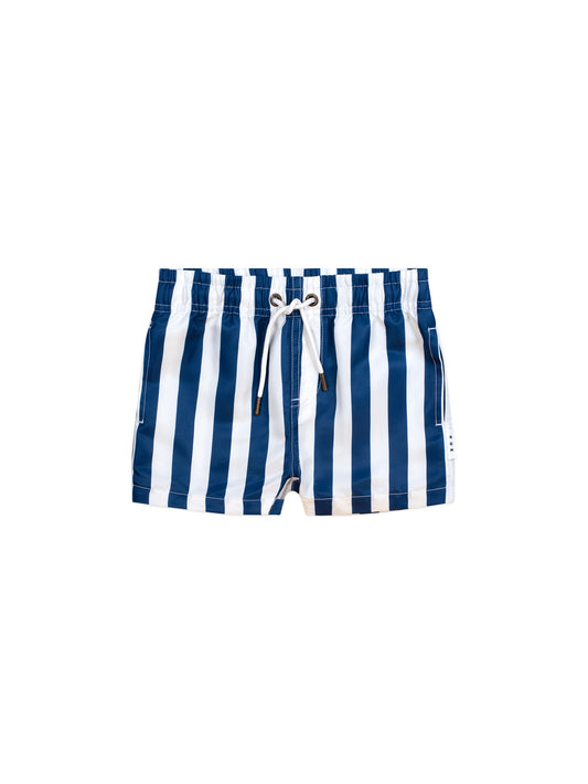 Huxbaby Nautical Stripe Swim Shorts French Navy Stripe